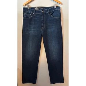 Mavi MAX Relaxed Wide Leg Jeans Mens 36x32 Dark Williamsburg Denim NWT - Picture 1 of 10