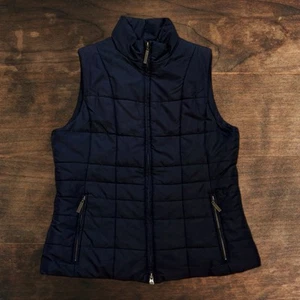 Musto Women’s 14 Quilted Insulated Gilet Jacket Body Warmer Navy Full Zip Farmer - Picture 1 of 6