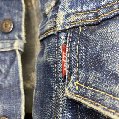 Vintage 70’s Big E Levi’s Denim Sleevless Vest Embroidered Texas Cowboy - Image 1 of 4