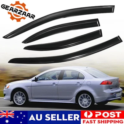 For 2007-18 Mitsubishi Lancer Sedan Window visor Weathershields Weather Shields - image 1 of 4
