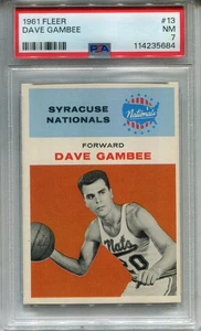1961 Fleer #13 Dave Gambee PSA 7 NM Syracuse Nationals - Picture 1 of 2