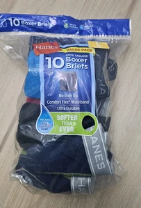 Hanes Jungen Boxershorts gefärbt 9er Pack Cool Comfort Flex Bund ohne Etikett Large - Bild 1 von 1