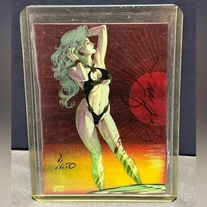 Lady Death Serie 1 (Krome 1994) Chase Card Auto Very Rare Karte #D /150 - Bild 1 von 2