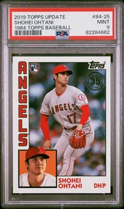 2019 Topps Update 1984 #84-25 Shohei Ohtani RC PSA 9 MINT Angels Dodgers - Picture 1 of 2