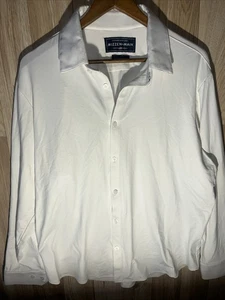 Mizzen Main Men’s XL Standard Spinnaker White Long Sleeve Button Up - Picture 1 of 7