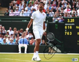 Novak Djokovic Signed Autograph 11x14 Photo Photograph w/ Beckett COA - Picture 1 of 3
