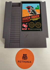 Mach Rider Nintendo Nes Game Cart Mattel GBR Version mit H&uuml;lle gereinigt & getestet