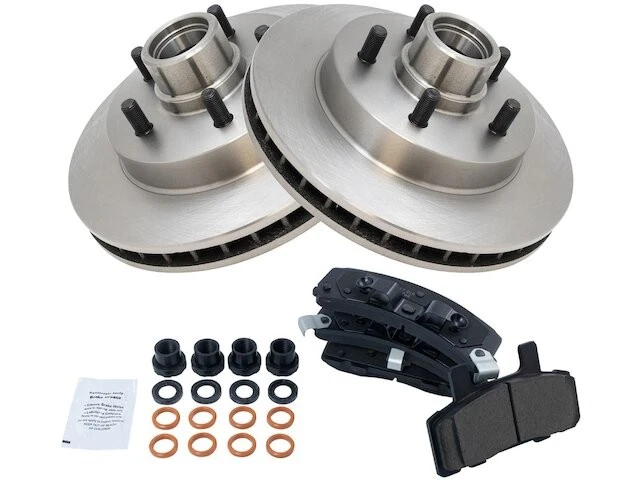 Pastilha de freio dianteiro e kit de rotor para 1992-1999 GMC C1500 Suburban GAS 1998 SK166CS - Imagem 1 de 1