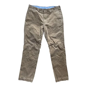 Polo Ralph Lauren Corduroy Pants Men's 36x34 Brown Classic Fit Preppy Flat Front - Picture 1 of 8