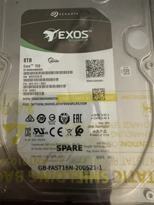 Disque dur interne Seagate Exos 7e8 8 To, 7 200 tr/min, 3,5 pouces (ST8000NM000A) - Photo 1/8