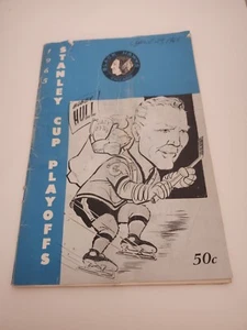 1965 Hockey program Montreal Canadiens @ Chicago Blackhawks Stanley Cup Playoffs - Picture 1 of 4