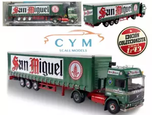 Camión clásico Volvo F12 / Cervezas San Miguel / (Escala 1/43) Ixo, Nuevo, F 12 - Imagen 1 de 13