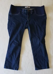 J Brand Mama J Jeans Gr. 32 Capri Bleistift Umstandsmode Seitenteile blau polierte Waschung - Bild 1 von 5