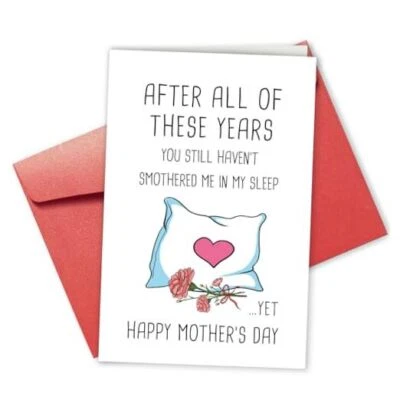 Funny Mother's Day Card for Wife, Humorous Mother's Day Card from Husband,  - Image 1 of 4