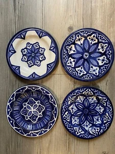 NEW Pottery Barn Set of 4 MEDINA Stoneware Dessert Appetizer Plates 6.5" NWT - Imagen 1 de 6
