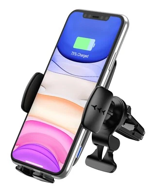 Techno S 15W Qi Fast Wireless Phone Charging Automatic Clamping Holder Car Mount - Image 1 of 4