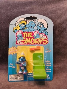 Vintage Smurf Minimates Collectible Fully Poseable-Smurfette with Sunchair - Picture 1 of 1