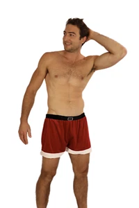 Christmas Mens Boxer Santa Shorts Underwear Costume. Aust Stock Sexy - Picture 1 of 8