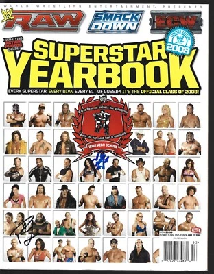 TC387  Paul London  Melina  signed Wrestling Magazine  /COA - Image 1 of 4