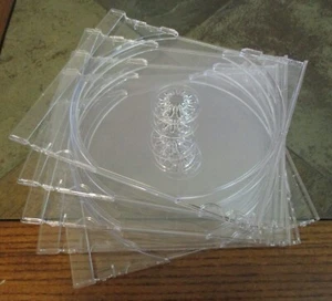 5 durchsichtige Ersatzschalen für Standard CD Jewel Cases nie benutzt "NEU" - Bild 1 von 1