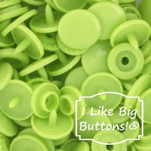 KAM Snaps B44 Apple Green Size 20/T5 Plastic Snaps No Sew Button/Sewing/Fastener - Picture 1 of 12