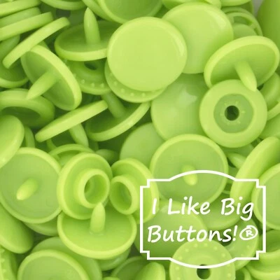 KAM Plastic Snaps: B44 Apple Green-Size 20/T5-No Sew Snap Buttons Sewing Crafts - Image 1 of 4