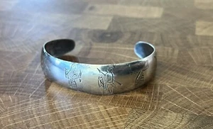 Vintage Northwest Coast Native American Sterling Silver Cuff Bracelet - Picture 1 of 5