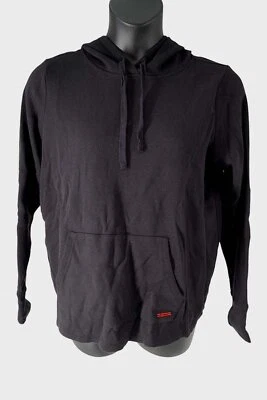 Peace Love World Garment-Dyed Waffle Knit Hoodie Black - Image 1 of 2