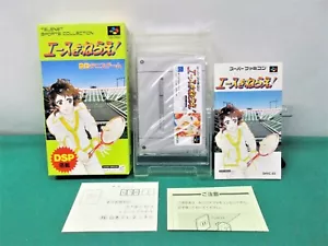 SNES -- Ace wo Nerae! -- New! TENNIS. Super famicom. JAPAN GAME. 13782 - Picture 1 of 12