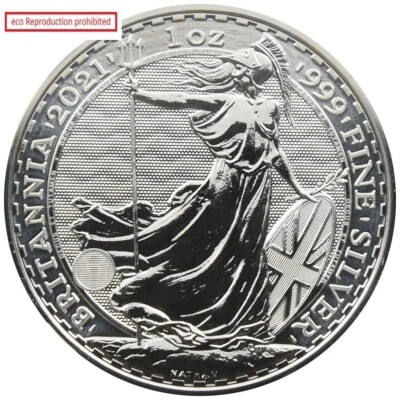 United Kingdom 2021 Elizabeth II 2 Pound Silver Coin NGC MS 70 Britannia - Image 1 of 4