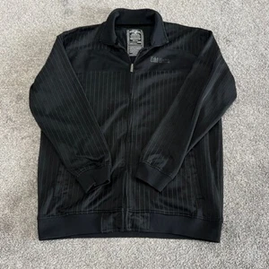 Chaqueta Ecko Unltd Para Hombres 2XL Cremallera Completa Negra Prendedor Rayas Ropa de Calle Con Cuentas Logo - Imagen 1 de 18