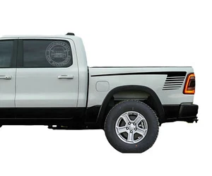 Graphics Hockey Stripe Car Decal For Dodge Ram Pickup Trunk Side Sticker Vinyl - Picture 1 of 7