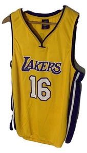 Pau Gasol #16 Los Angeles Lakers Jersey XL Great Condition Links Official NBA - Picture 1 of 5