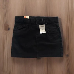 JC Penny Girl Cargo Mini skirt size 8 Black Adjustable Waist New With Tag - Picture 1 of 12