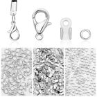 Silver Fold Over Clasp Metal Open Jump Rings Jewelry Clasps  For Diy