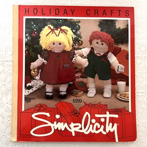 1984 Simplicity Pattern Catalog Counter Book Holiday Crafts Precious Pals Doll - Picture 1 of 24