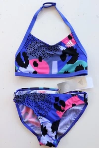 ADIDAS SWIM PERFORMANCE ANIMAL PRINT GRAPHIC BIKINI - H37887 GIRLS M 11-12 YEARS - Picture 1 of 10