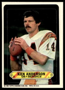 1983 Topps Sticker #2 Ken Anderson Cincinnati Bengals MINT - Picture 1 of 2