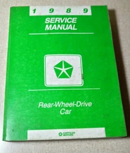 1989 Chrysler Dodge Rear Wheel Drive Car Repair Service Shop Manual 81-270-9001 - Picture 1 of 12