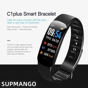 Fitness Activity Tracker Blood Pressure Heart Rate Sport Fitbit Smart Watch 2024 - Photo 1 sur 27