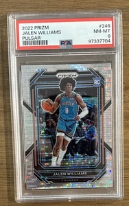 Jalen Williams - 2022 Panini Prizm #246 Pulsar PSA 8 (RC) OKC Thunder I31 - Picture 1 of 2