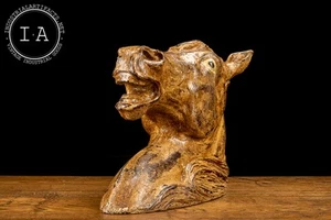 Antique Hand Painted Horse Head Sculpture - Picture 1 of 4