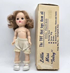 Vtg 1950s Little Miss Totsy RARE Ginny Clone 8" Made USA Original Box Clothes - Picture 1 of 16