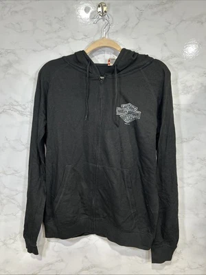 Sudadera con capucha Harley Davidson para mujer con logotipo de barra y escudo con cremallera talla XL nueva Foto 1 de 4