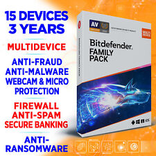 Bitdefender Family Pack 2023 15 devices 3 years (USA / Canada) Key incl. VPN