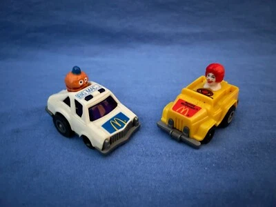 Coches de juguete vintage McDonald's BIG MAC y RONALD fricción retroceso 1984-85 Foto 1 de 4