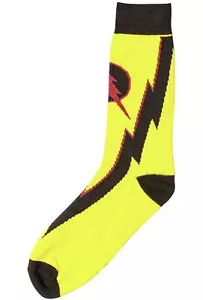 Brand New DC Reverse Flash Mens Crew Socks Size 10-12 Fits Shoe 6-12. Cosplay - Picture 1 of 5