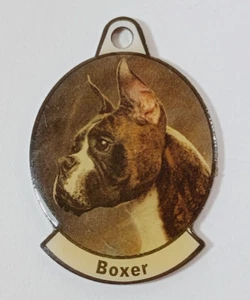 Fotoschild Hunderasse aus Metall. "Boxer" für Hundehalsband oder Schlüsselanhänger. - Bild 1 von 2