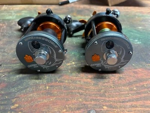 Paar Abu Garcia C3 Catfish Special Bait Casting Rollen Rechtshänder - Bild 1 von 6