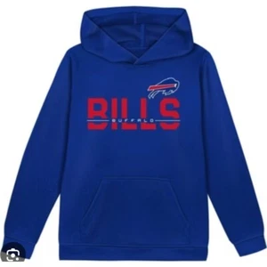NFL Buffalo Bills Hoodie Pullover Youth Team Apparel Polyester L-G 12/14 NWT - Picture 1 of 11